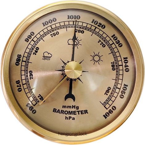 Baromètre Analogique 70mm - Instrument de Station Météo Précis pour la Maison (1/5)