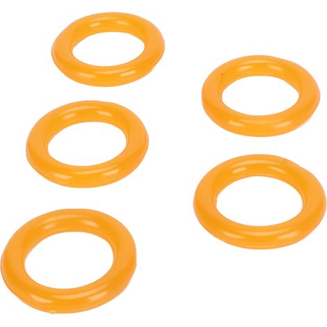 20 bobines de rechange, anneau en caoutchouc souple pour bobineuse, élastique portable, jaune, lot de 20 pièces (1/5)