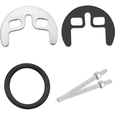 Kit de fixation de rechange pour robinet mitigeur double trou et lavabo, joint evier cuisine, Acier(5pcs) (1/5)