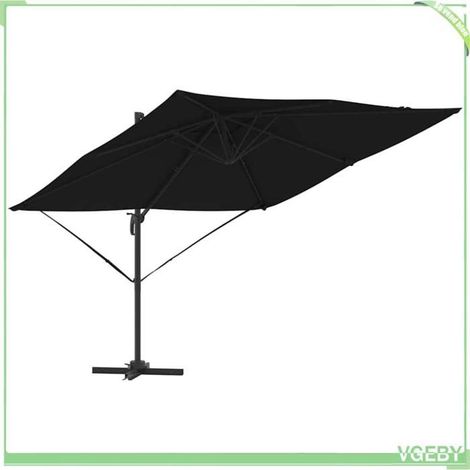 Parasol - FAFEICY - Roma - Rectangulaire 286 x 284 x 265 cm - Mât déporté inclinable 360° - Aluminium & polyester (1/5)