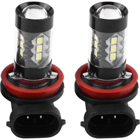 Ampoules LED H8 H11 Xtreme Super Bright 6000K 2 Pcs H11 H8 12V-24V 80W Voiture (1/4)