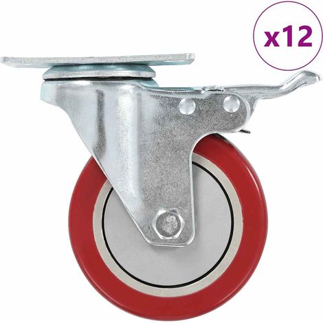 vidaXL Ruedas giratorias 12 unidades 100 mm (1/5)