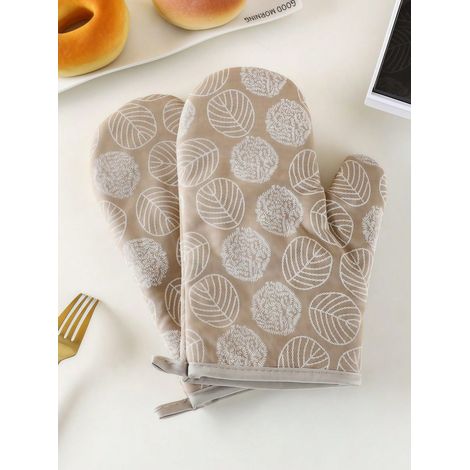 2 gants de four résistants à la chaleur, gants de cuisson pour cuisine, motifs mignons style campagnard, gants de four épais à carreaux, pour manipuler des plats chauds lors du barbecue (1/4)