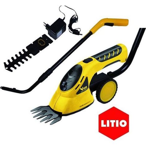 Vigor VTL-36 Tagliabordi Tagliasiepi a Batteria Litio 3.6V Lama Tagliabordi 8 cm Lama Tagliasiepi 11 cm Manico Telescopico 66-105 cm (1/4)