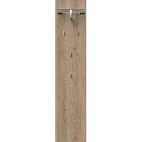 Garderobe Emotion 4 Haken und Hutablage 35x160 cm Eiche (1/5)