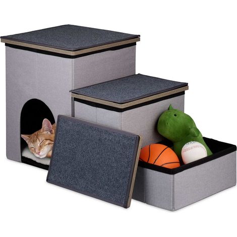 Escaleras para perros de 3 escalones con una altura cómoda