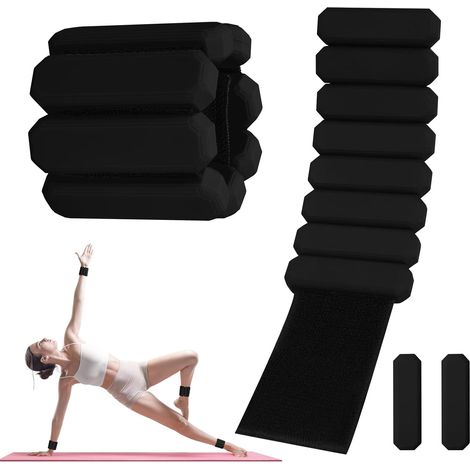 Poids De Poignet Réglables Poids De Cheville Pour Poids Poignet En Ankle Weights Pour Exercice Yoga Danse Barre Pilates Cardio Aérobic Marche (1/5)