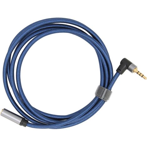 Câble d'extension stéréo 1,8 m, connecteur 3,5 mm femelle vers mâle à angle droit (1/5)