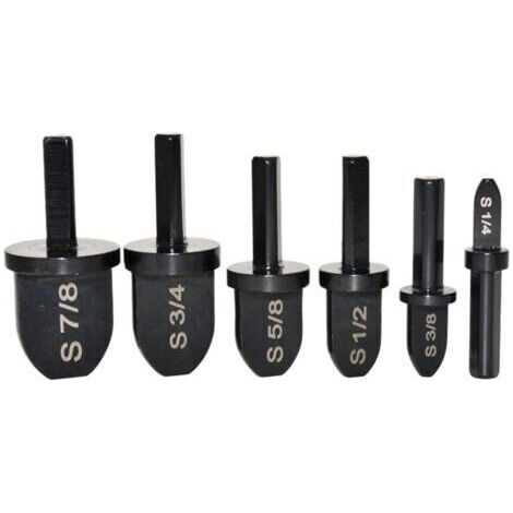 BUNTHAUS Lot d'outils avec embouts de perage + extension de tubes en cuivre pour visseuse ou perceuse, set de forets pour outil presser, 6 pices