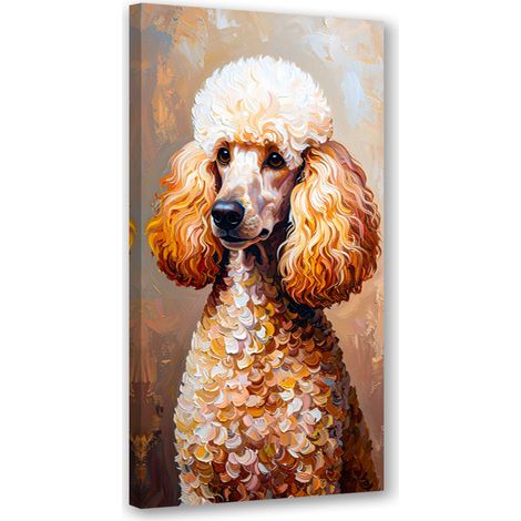 Tableau déco Chien caniche Animal 50x100 (1/4)