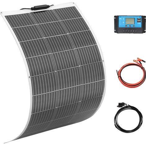 Panneau Solaire, Design Flexible, Haute Efficacité, système solaire de 100W (1/2)