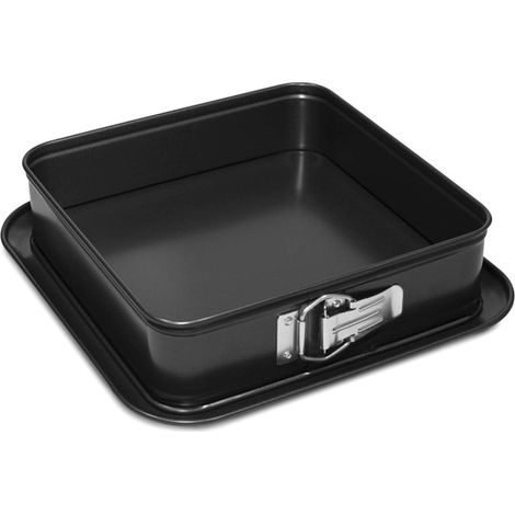 Guardini, Stampo apribile quadrato 24x24 cm, Fondo salvagoccia, Acciaio con rivestimento antiaderente, Nero, Made in Italy, Linea Gardenia (1/3)