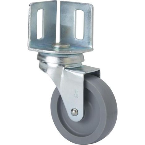 rueda giratora pletina angular 16bsr60-bp plastico gris eje liso (1/3)