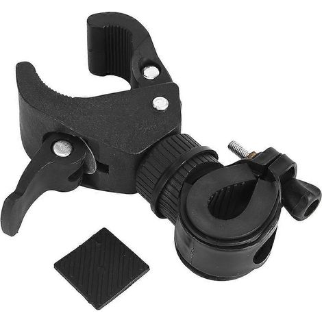 20242 pièces Support universel rotatif pour guidon de vélo avec lampe torche LED, pince de fixation
