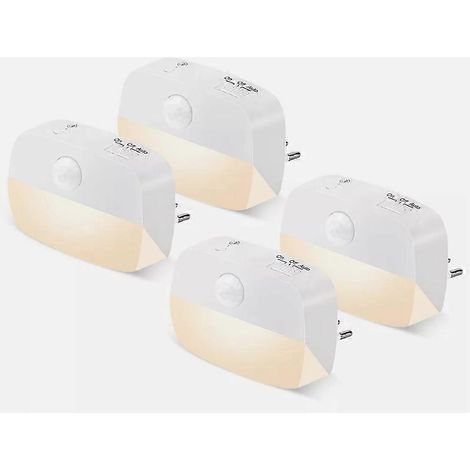 Dimmbar LED Nachtlicht mit Bewegungsmelder Steckdose Nachtlampe Steckdosenlicht