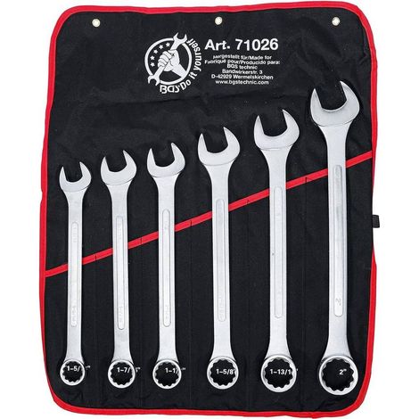 Jeu de Clés Mixtes XXL en Pouce 1.5/16 - 2 6 pcs - Acier Résistant - Précision et Durabilité, Pro - D-Work (1/5)