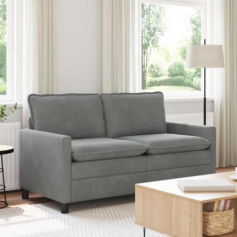 Canapé gris foncé en velours avec structure métallique 156 x 81 x 87,5 cm - PANGIVO (1/5)
