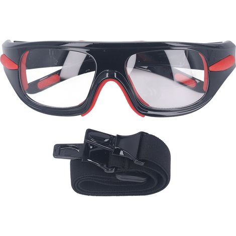 Lunettes de sport polycarbonate anti-choc légères pour myopes avec cordon et étui, idéales basket et football (1/5)