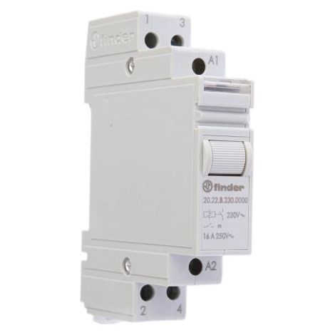 Finder 20 Relais de puissance 2 NO, bobine 230V c.a. Rail DIN 6.5W ( Prix pour 1 ) (1/2)