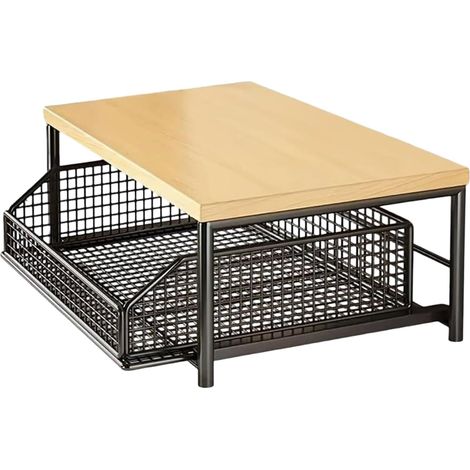 Étagères de Rangement pour Cuisine Organisateur Vertical avec 2 Étagères Tablettes de Rangement Superposées pour Garde-Manger, Cuisine, Salle de Bain, Douche, Appartement, Buanderie et Bureau (1/5)