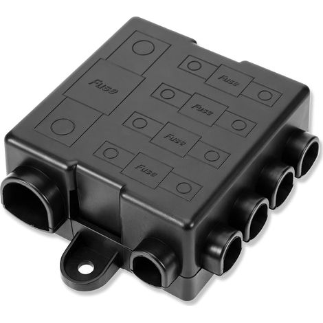 Porte fusible pour 4AFS + ANM Fusible avec les fusibles ANM AFS Mini ANL protection des circuits 12V/24V CC pour systèmes audio embarqués camping-cars et onduleurs marins(fu-sible-non-fourni) (1/5)