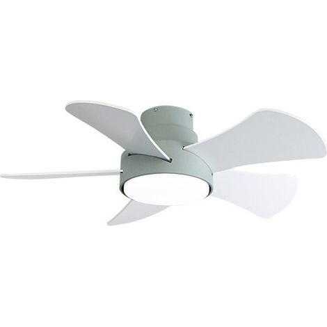 Ventilador 25w Dc Verde Gregario 5 Aspas Rev. Blanca/haya 6 Vel. 3000-4000-6000k 82D Remoto,memoria y Temporizador (1/4)