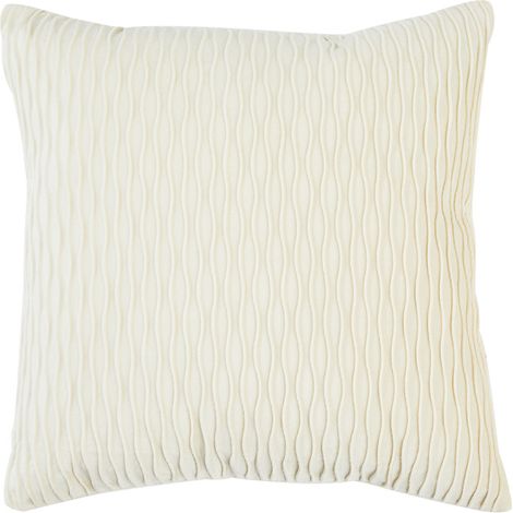 Housse de coussin velours, lot de 2 taies d'oreiller carrées, modernes et décoratives, 45x45 cm, blanc de riz pour salon, chambre. (1/4)