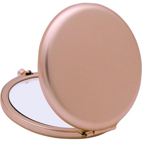 Miroir De Maquillage Portable Rond Mini Doré Miroir Pliant Pratique pour à Main pour