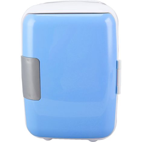 Mini-frigo portable 4 litres en ABS résistant, avec compartiment amovible, idéal pour ranger vos aliments et cosmétiques (bleu). (1/5)