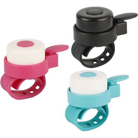 Sonnettes de vélo - Lot 3 pour vélos enfants Alarme Son puissant Sonnette trotteur Sangles réglables Rotation à 360° (1/4)