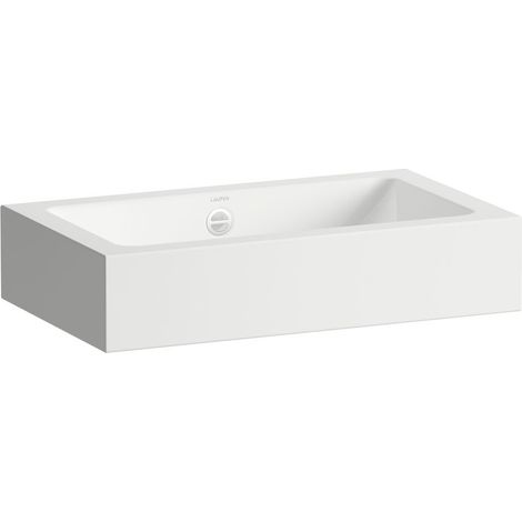 LAUFEN Classic lavabos, rectangular, sin agujero para grifo, con (1/2)