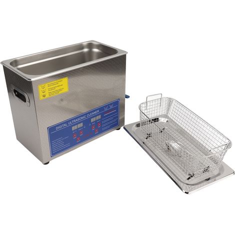 Ultraschall-Schallplattenreiniger mit Heizfunktion, 6 Liter Fassungsvermögen, EU-Stecker, 220–240 V, 50 Hz, für Labore. (1/5)