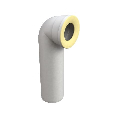 CURVA A 90  ° PER VASI WC- Scarico D. 90  mm- BONOM- pezzi 1