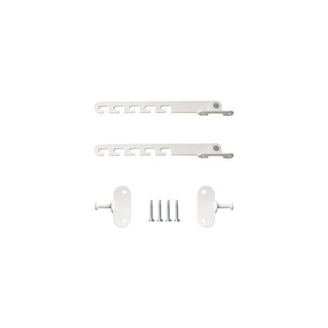 2 pièces 18 cm Entrebailleur Fenetre Sans Perçage Bloque Fenetre Ouverte et Verrous de Portes avec 4 Vis Bloc Fenetre pour Régler l'ouverture de la Fenêtre (Blanc)