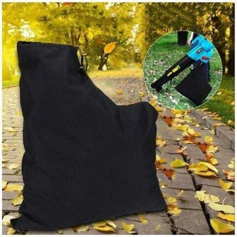 Leaf vacuum collection bag, polyester collection bag, vacuum collection bag for leaf shredder with zipper and drawstring for vacuums and blowers (1/3)