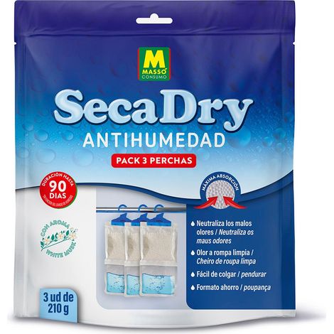 Percha antihumedad Secadry, 210 g, 3 uds