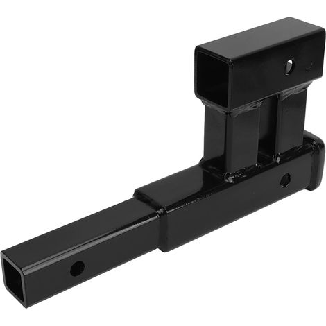 Adaptateur Double Attelage Arrière 2-en-1 Rallonge Récepteur Béquille pour Véhicule Tout-Terrain (1/5)