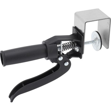 Serre-lambris tiroir inox alu fixation panneau rapide pousser-tirer établi bois 15-50mm mousse antiglisse (1/5)