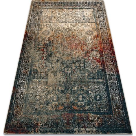 Wollteppich SUPERIOR MAMLUK orientalisch vintage smaragd green 100x150 cm