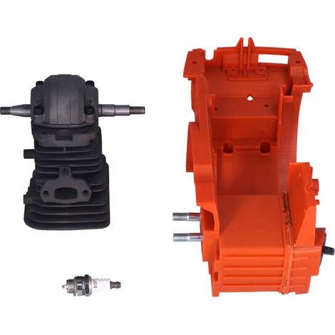 Cylindre de carter 40 mm avec bougie d'allumage pour trononneuse Husqvarna 136137141142 530071991 (1/5)