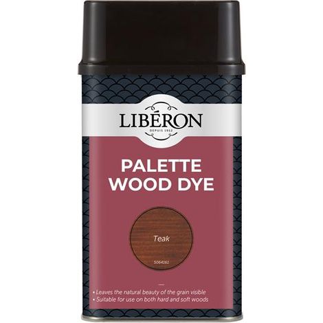 Liberon Palette Wood Dye Teak 500ml LIBWDPT500N