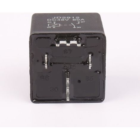 Relais 80 A, 48 V, à souder, relais automobile 4 broches normalement ouvert, relais haute puissance, 80 A/48 V - 4 broches 80 A (1/4)