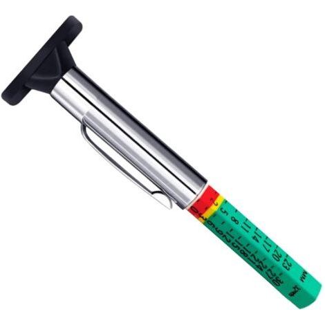 Jauge de Profondeur de Pneu à 6 Côtés, Code Couleur, Outil de Mesure en 25 mm/32 nds (1/5)