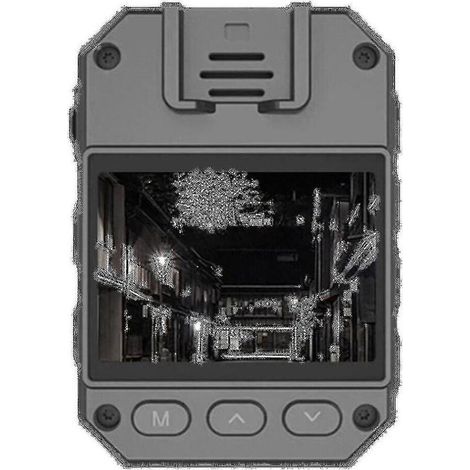 Caméra corporelle HD portable avec enregistreur vidéo 1080p, vision nocturne et autonomie de 6 à 8 heures.
