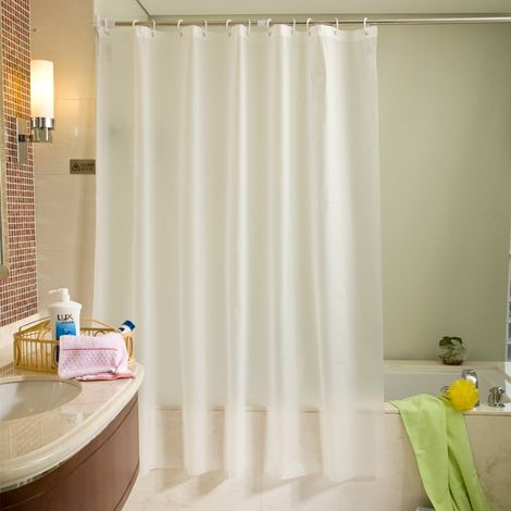 Doublure De Rideau De Douche PEVA - 180 X 200 Cm - Matériau Sans PVC - Pour Baignoire Et Cabine De Douche - 1 Pièce (1/5)