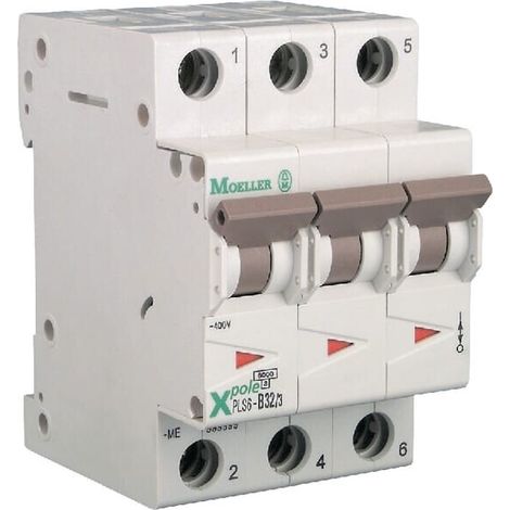 Interruptor autom谩t. 32A,3P,B EATON 32A PLS6B323