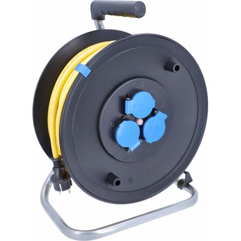 Kabeltrommel 50 m 3fach Außenbereich IP44 AT-N07V3V3-F 3G1,5