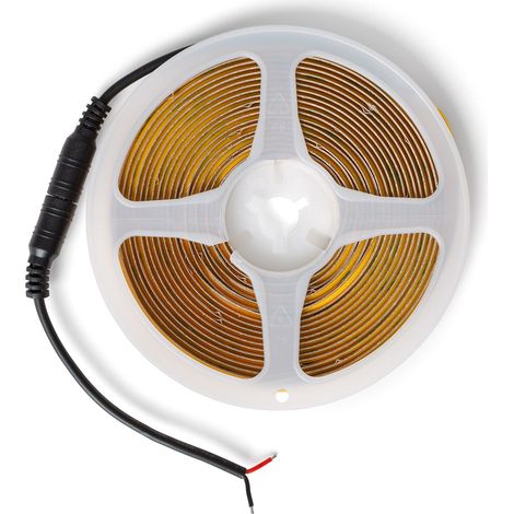 Ruban LED 24V COB 528 LED/m 5m 13W/m 910lm/m CUIVRE Largeur 8mm FreeCut IP20 CRI90 4000K Blanc neutre (1/3)