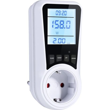 Wattmètre Prise Compteur d'Énergie,Prise Compteur d'Énergie Numérique,Consommation avec 7 Modes Surveillance (1/5)