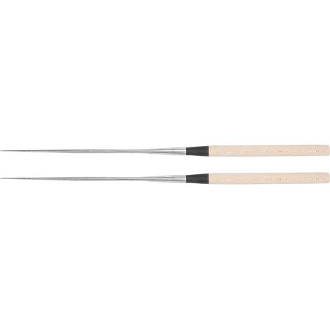 Stainless Steel Chopsticks Japanese Sushi Chopstick with Wood Handle Kitchen AccessoryS Size (1/5)
